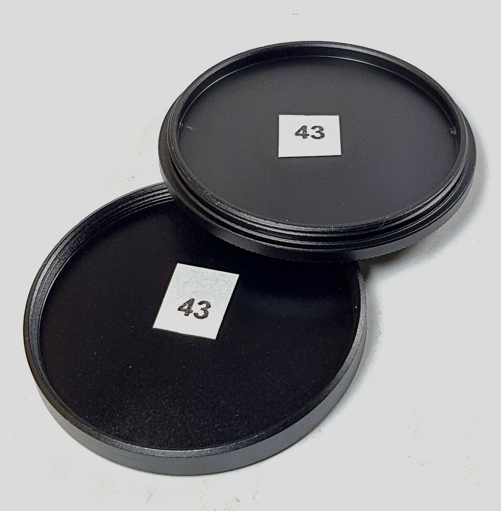 43mm Metal Stack Filter Cap Set To Stack Protect Store Case U&S  43 mm E43
