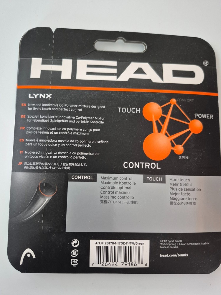 Head Lynx 17 Green Tennis String