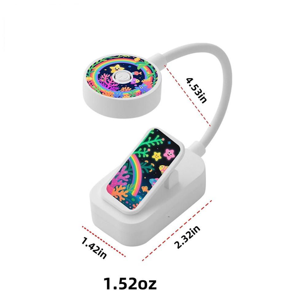 4 Pack Cute Book Light Bulk Reading Bed 3 Color Adjustable Brightness