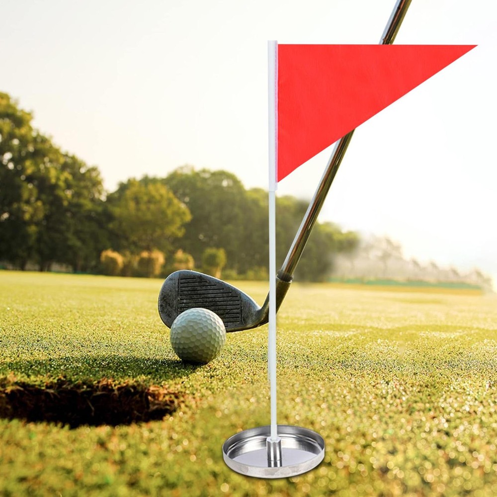 Golf Flag Targeting Hole Cup And Mini Flags For Putting Green Practice