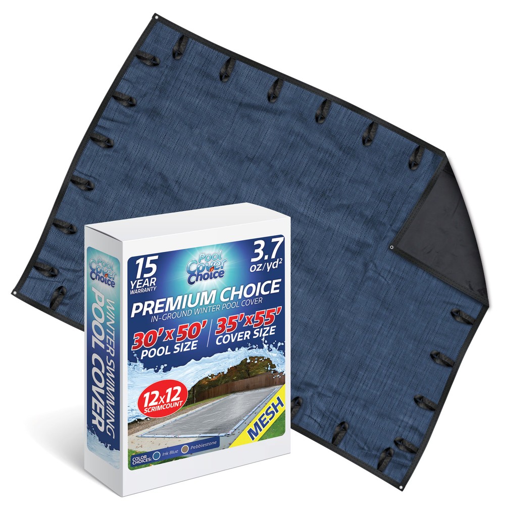 PoolCoverChoice Winter Swimming Pool Cover for 30 ft x 50 ft Rectangular Pool