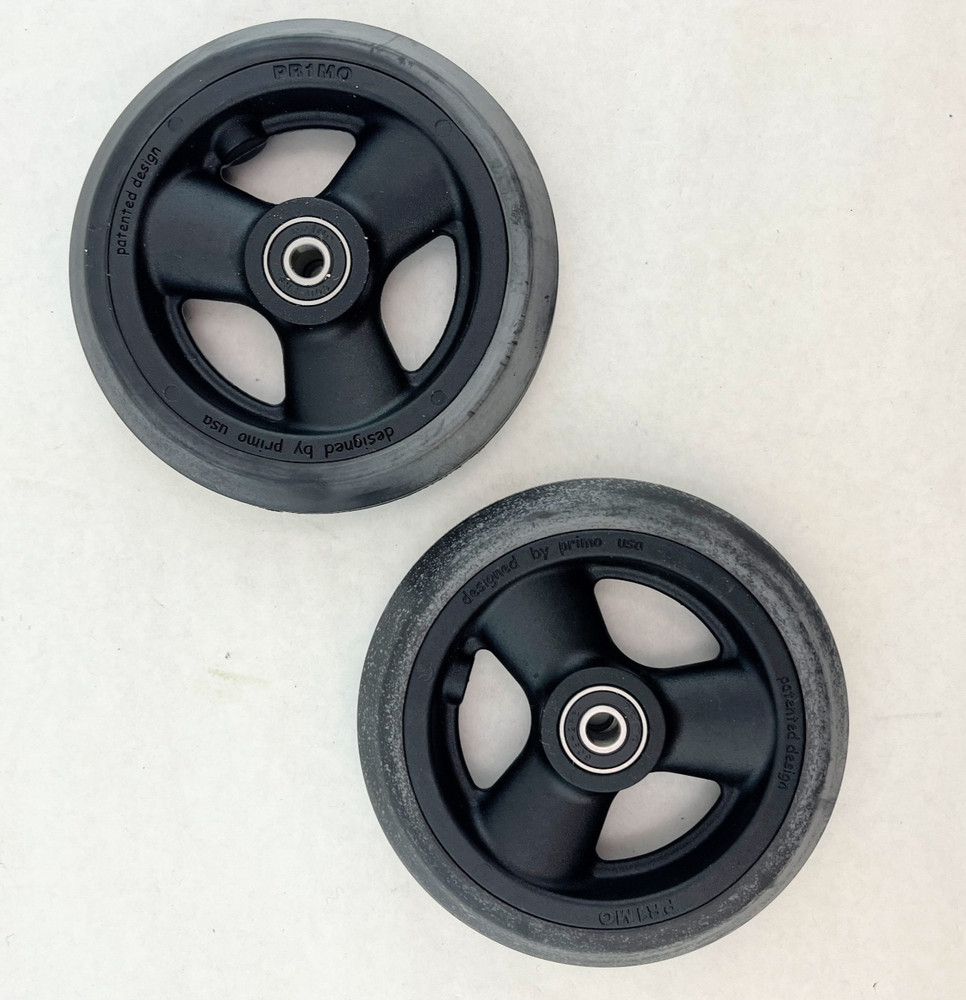 Primo Small Front Caster Wheel Pair Pr1mo 3 Spoke Wheelchair Solid Caster Wheels