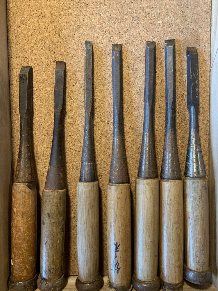Vintage Wood Carving Tools Set 12 Pieces Chisels and Gouges Hand Tools