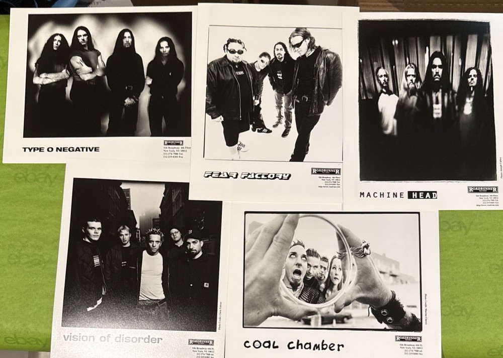 OZZFEST ‘97 (OZZY OSBOURNE) ROADRUNNER RECORDS MEDIA PRESS FOLDER+5 BAND PHOTOS