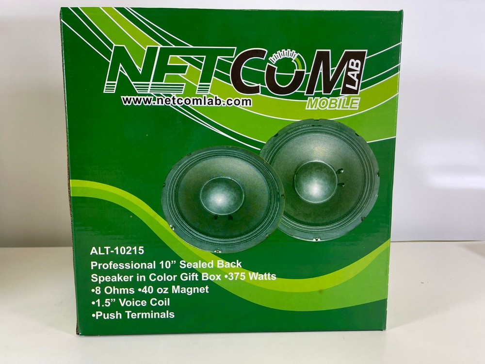 NETCOMLAB 10'' 375W RMS 8 OHM SEALED BACK MID-RANGE PROFESSIONAL SPEAKER