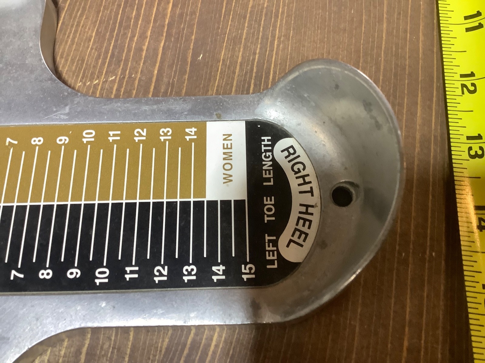 Vtg Genuine Brannock Device Women's Shoe Sizer Width Arch Foot Measurement Tool