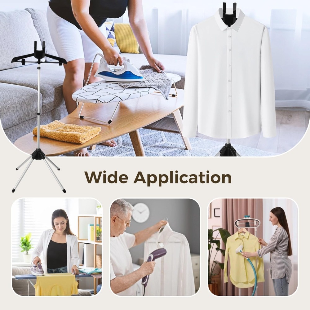 Foldable Garment & Clothes Drying Rack, Foldable Clothes Stand with Adjustabl...