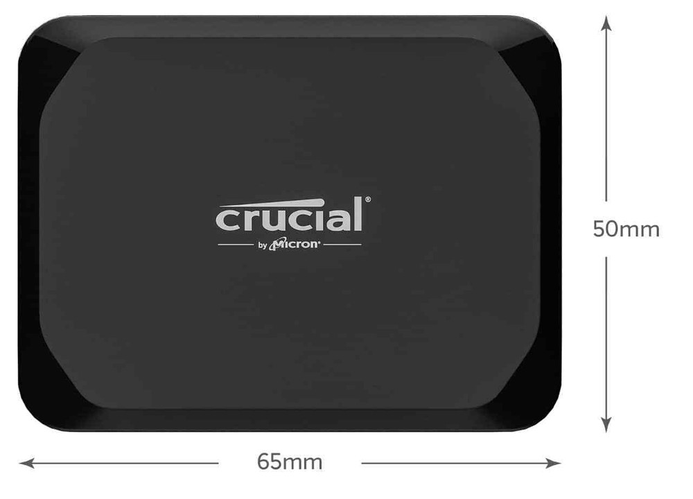 Crucial - X9 2TB External USB-C SSD - Black