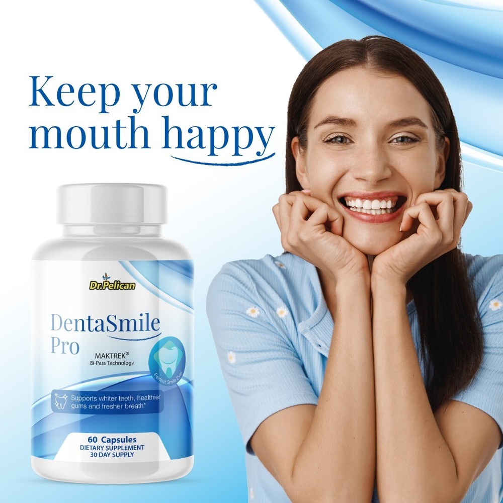 DentaSmile Pro- Oral Support- 4 Bottles- 240 Capsules
