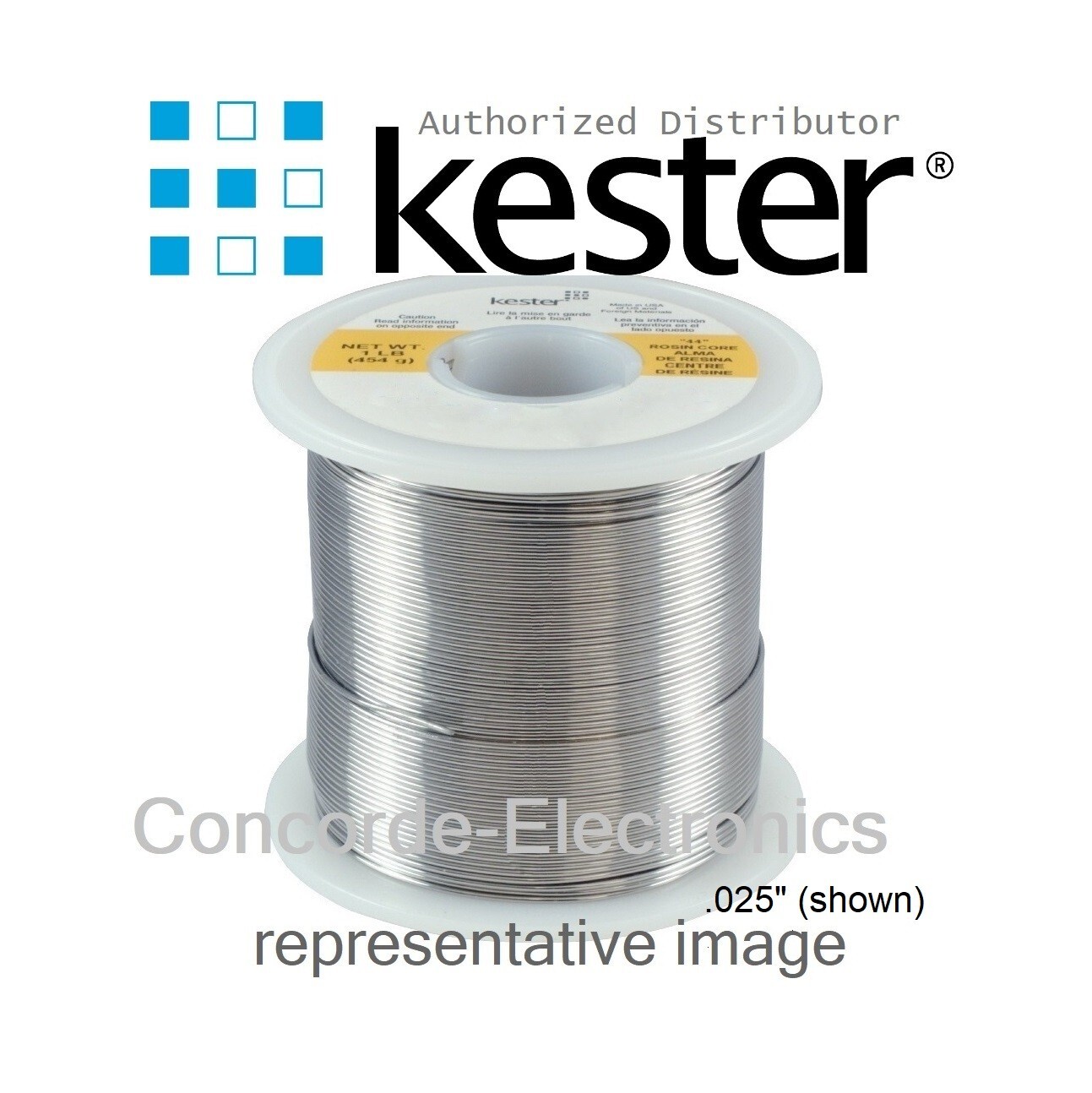 Kester Solder 24-7150-0027 | #44-Rosin | Sn62Pb36Ag2  | .031" dia. | 3.3% | NOS