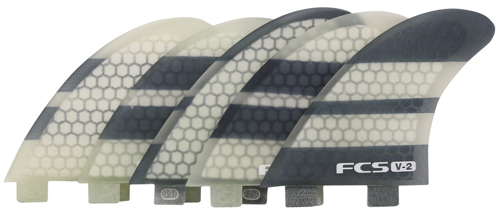 FCS V2 PC Tri Quad Fin Set - Medium - New