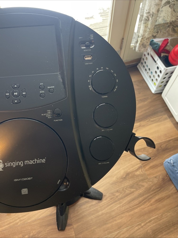 Singing Machine ISM1020BT Karaoke Machine System with 7" TFT LCD Display