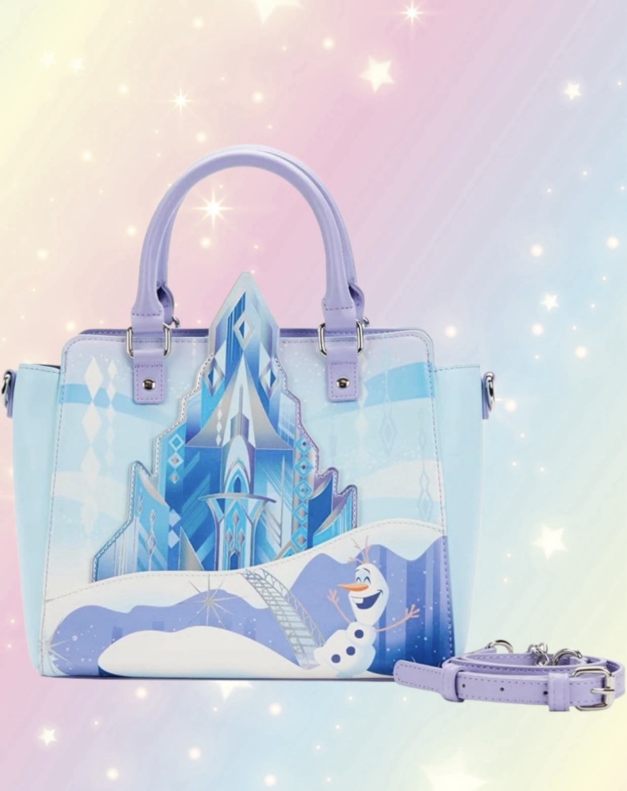 Loungefly Disney Frozen Elsa Princess Castle Crossbody Bag Purse Handbag New NWT