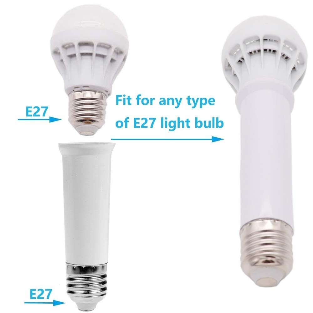 E26 Socket Extender 4.72in – 3 Pack Light Bulb Adapter for Ultimate Brightness