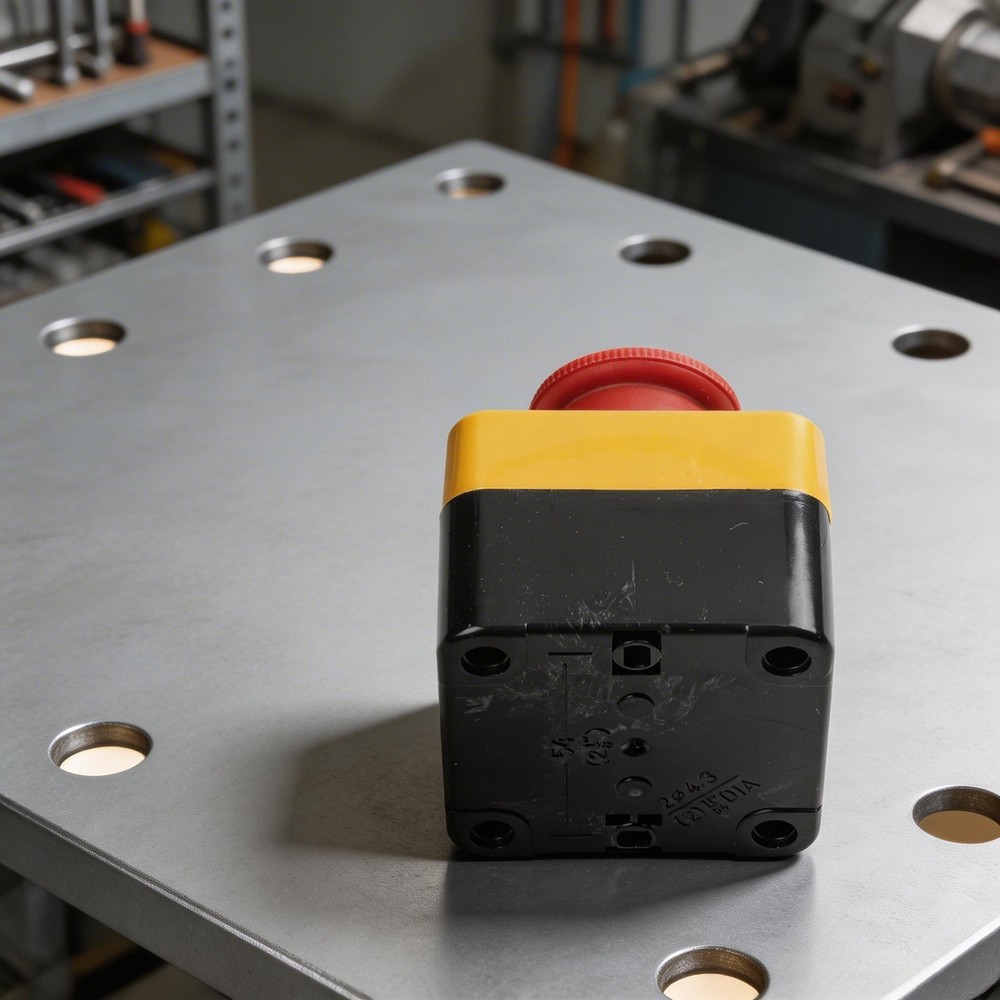 Latching 10A Stop Button Switch 1NC for Automatic Control Circuit Applications