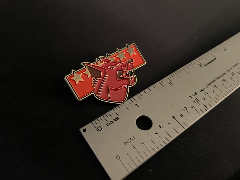 Battletech Mechwarrior Clan Wolf Enamel Pin
