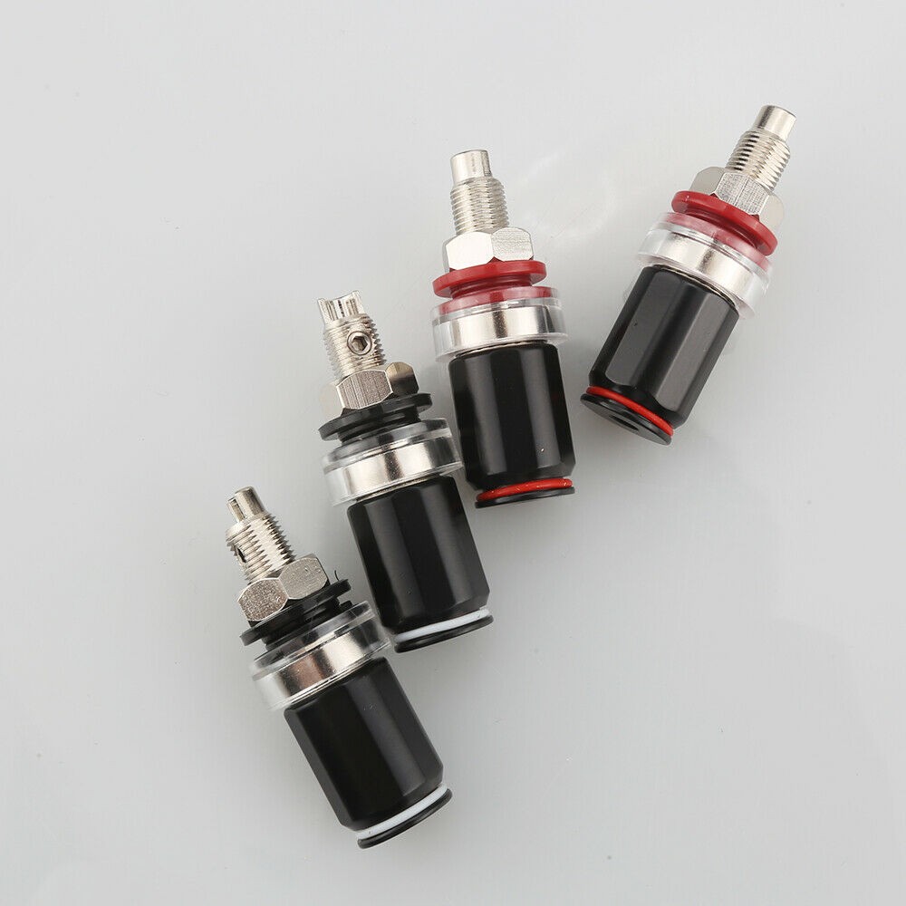 4* 24K Gold Rhodium Plated HiFi Amplifier Speaker Binding Post Socket Terminal e