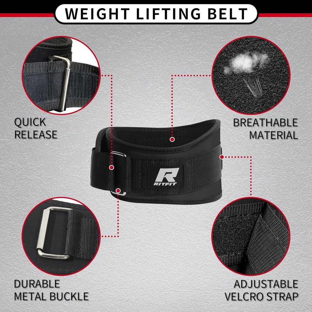Durable Back Support Belt for Squats and Deadlifts