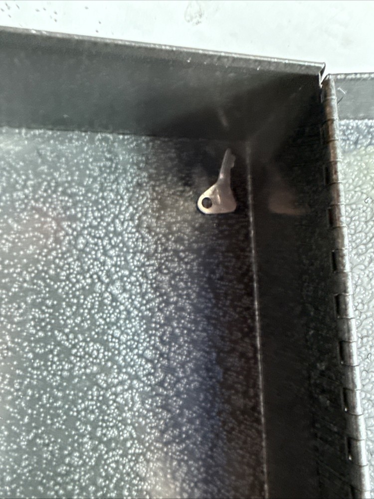 Vintage Tool Box Metal With Key