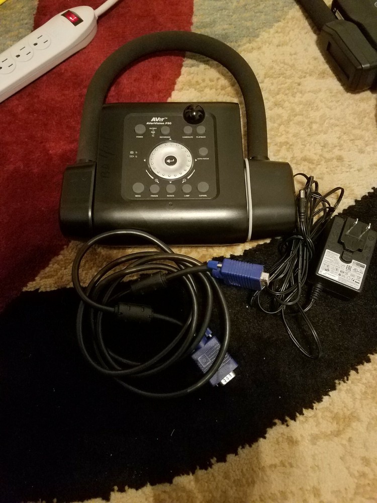 AVer AVerVision F50 Flexible Arm Visualizer Portable Overhead Document Camera.