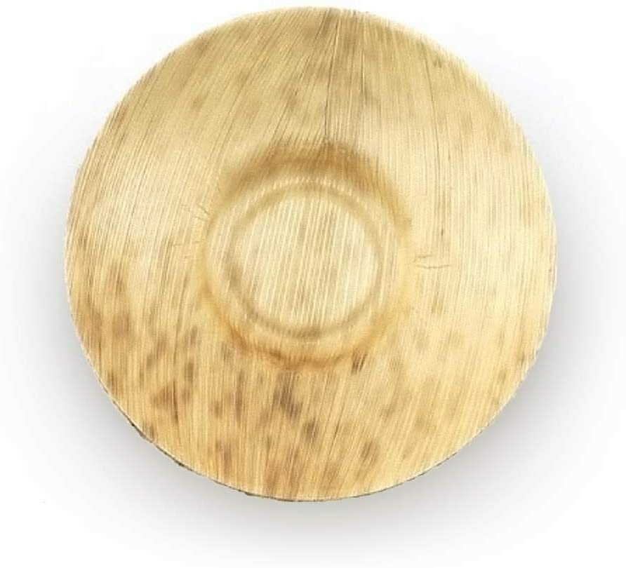 BambooMN Premium Bamboo Leaf Shallow Bowls  - Bulk Quantities Available