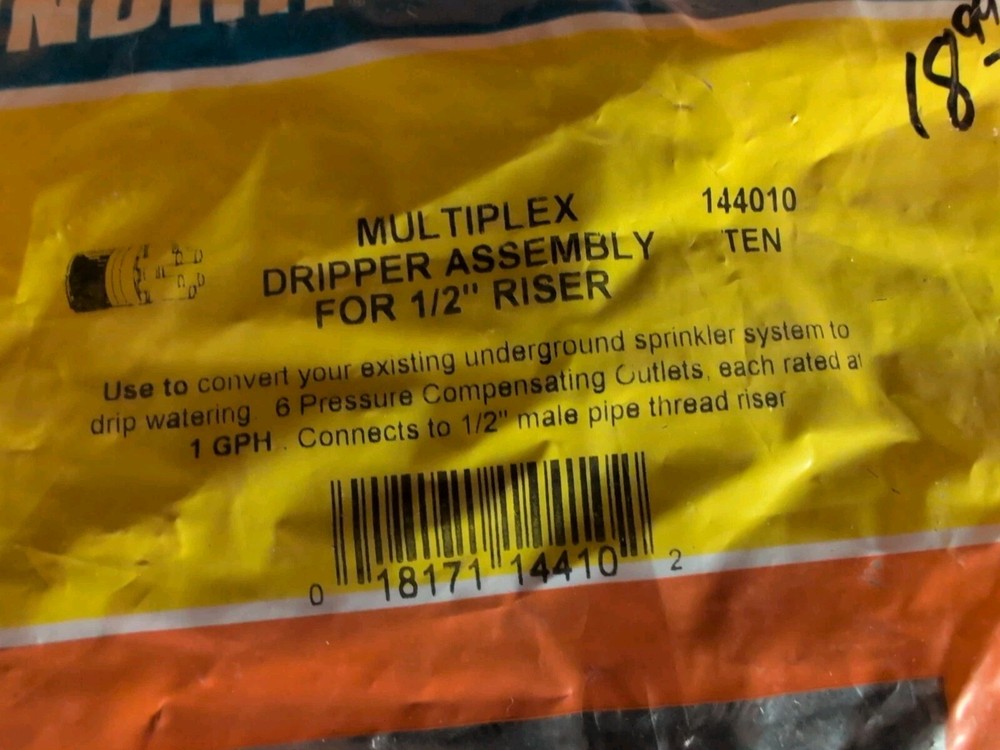 Raindrop Multiplex Dripper Assembly For 1/2" Riser 144010