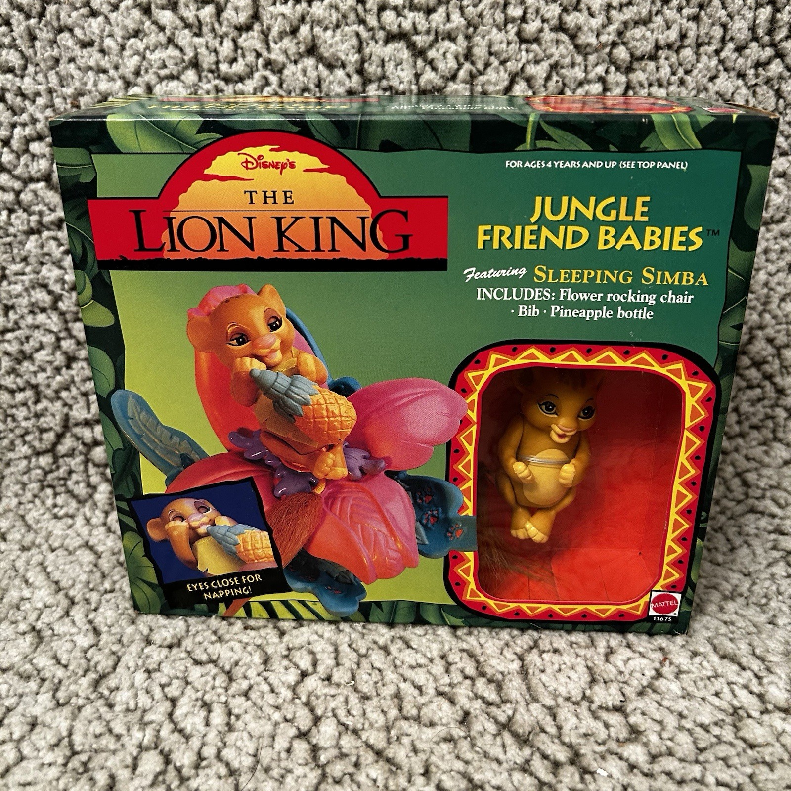 Disney The Lion King Jungle Friend Babies Sleeping Simba Toy New VTG