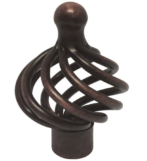 Oil Rubbed Bronze Birdcage Kitchen Cabinet Knobs Pull 1 5/8"