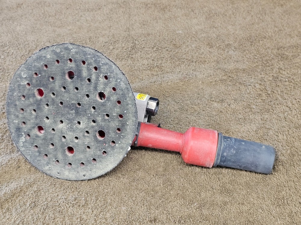 3M Random Orbital Vacuum Sander Pneumatic Air Hook loop 6" Disc Pad 20208