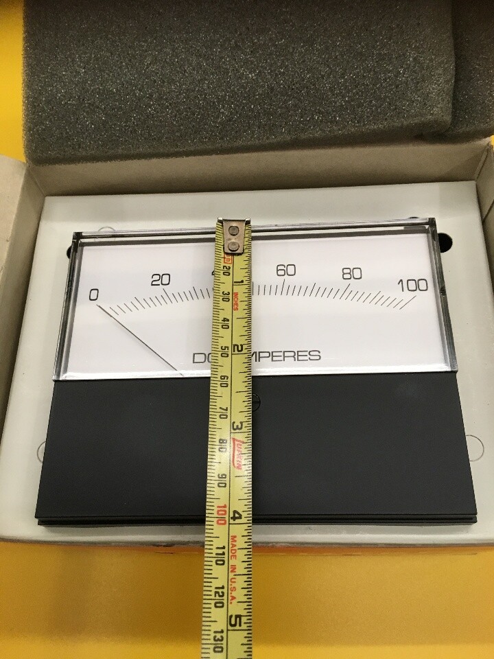 MODUTEC/RAM Panel Meter ( 5" X 4" ) IN BOX, 0-100 DC Amperes, MOD: 4SS-DAA-100