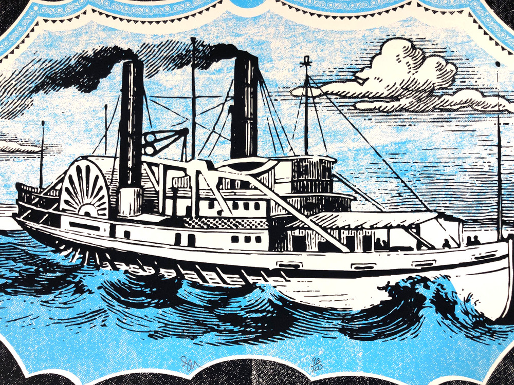 The Avett Brothers Status Serigraph Poster Dec 30th 2011 Chattanooga