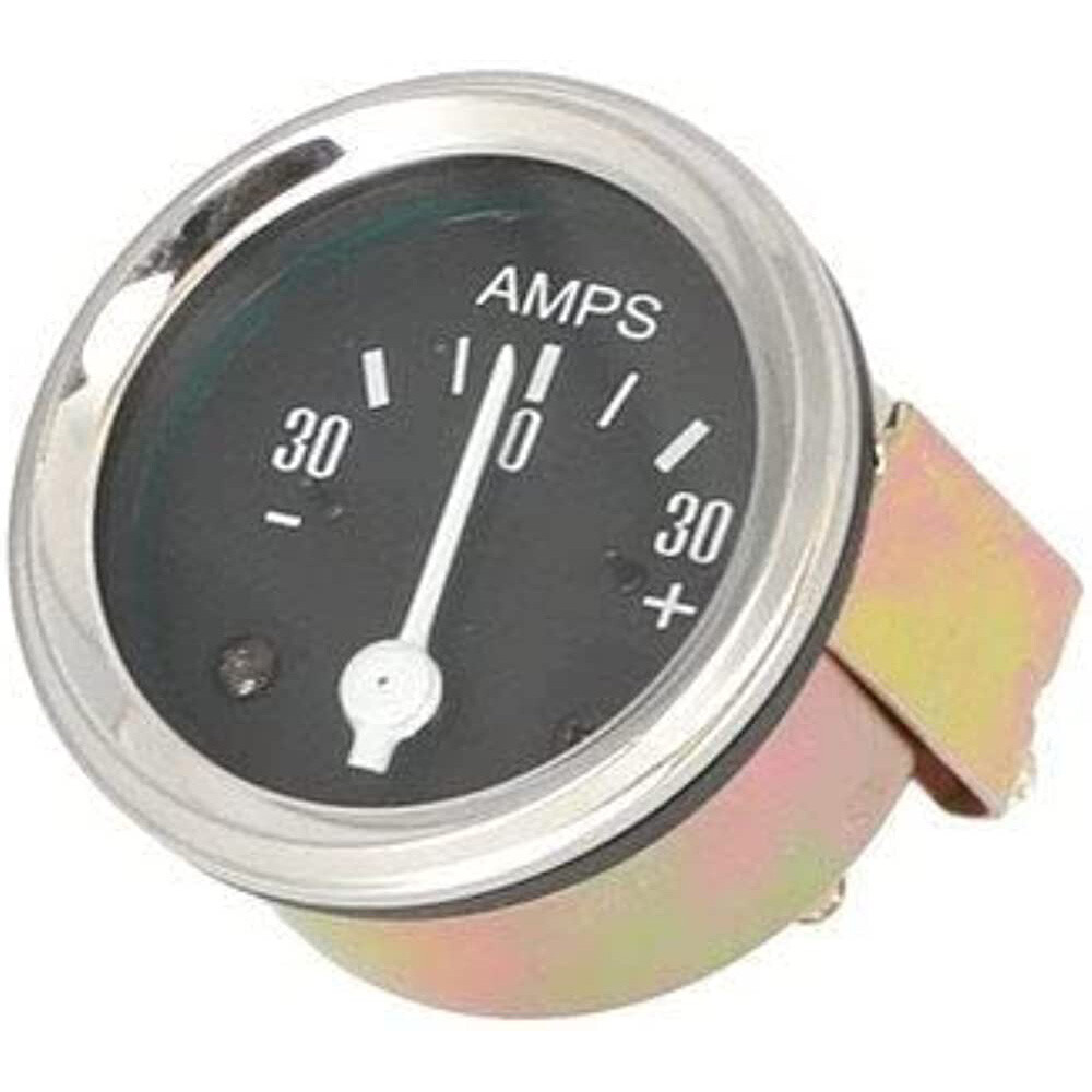 30 Amp Meter Ammeter Tractor Auto Equipment - Chrome Non Lighted