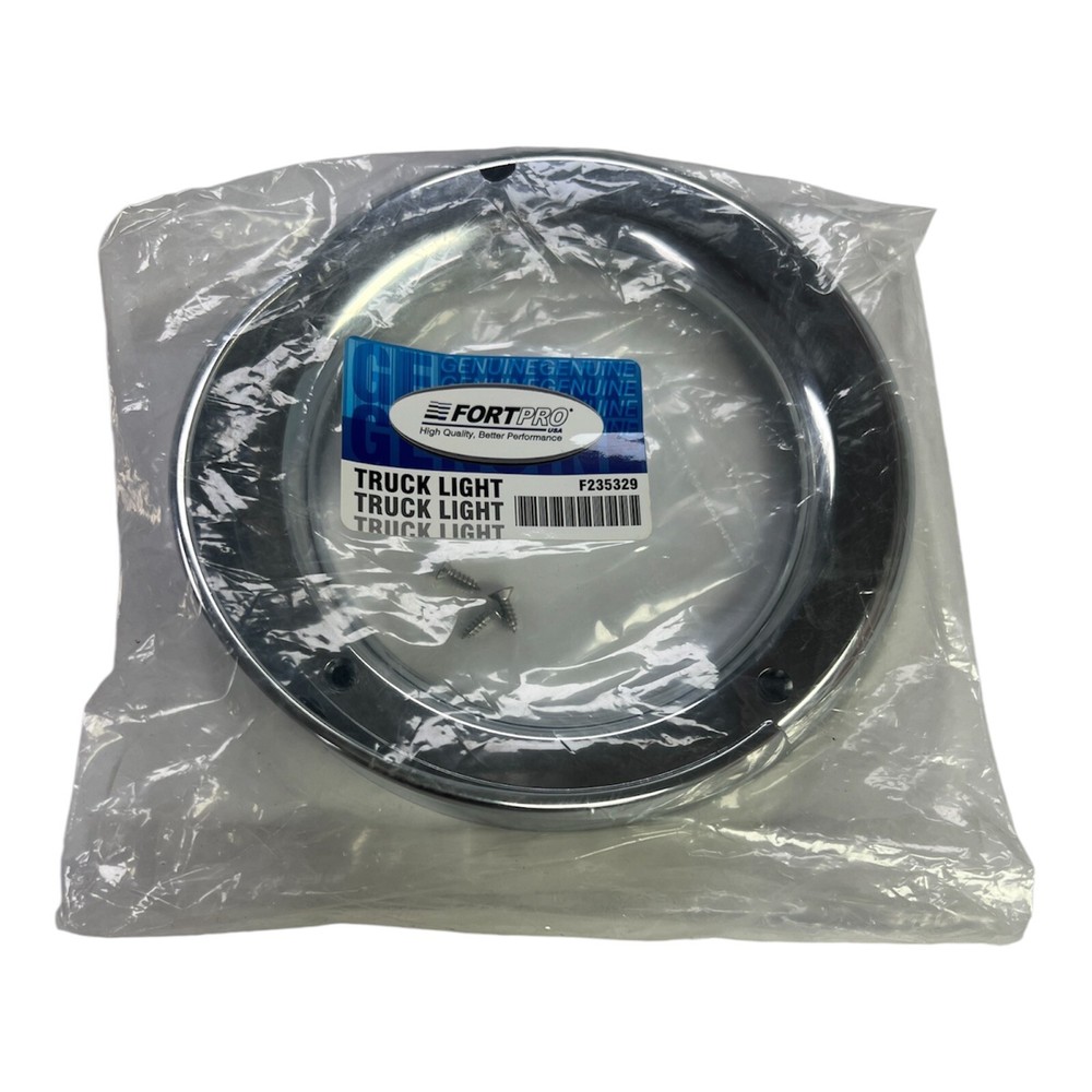 Fort Pro Round Chrome Bezel W/ Visor 4” (F235329)