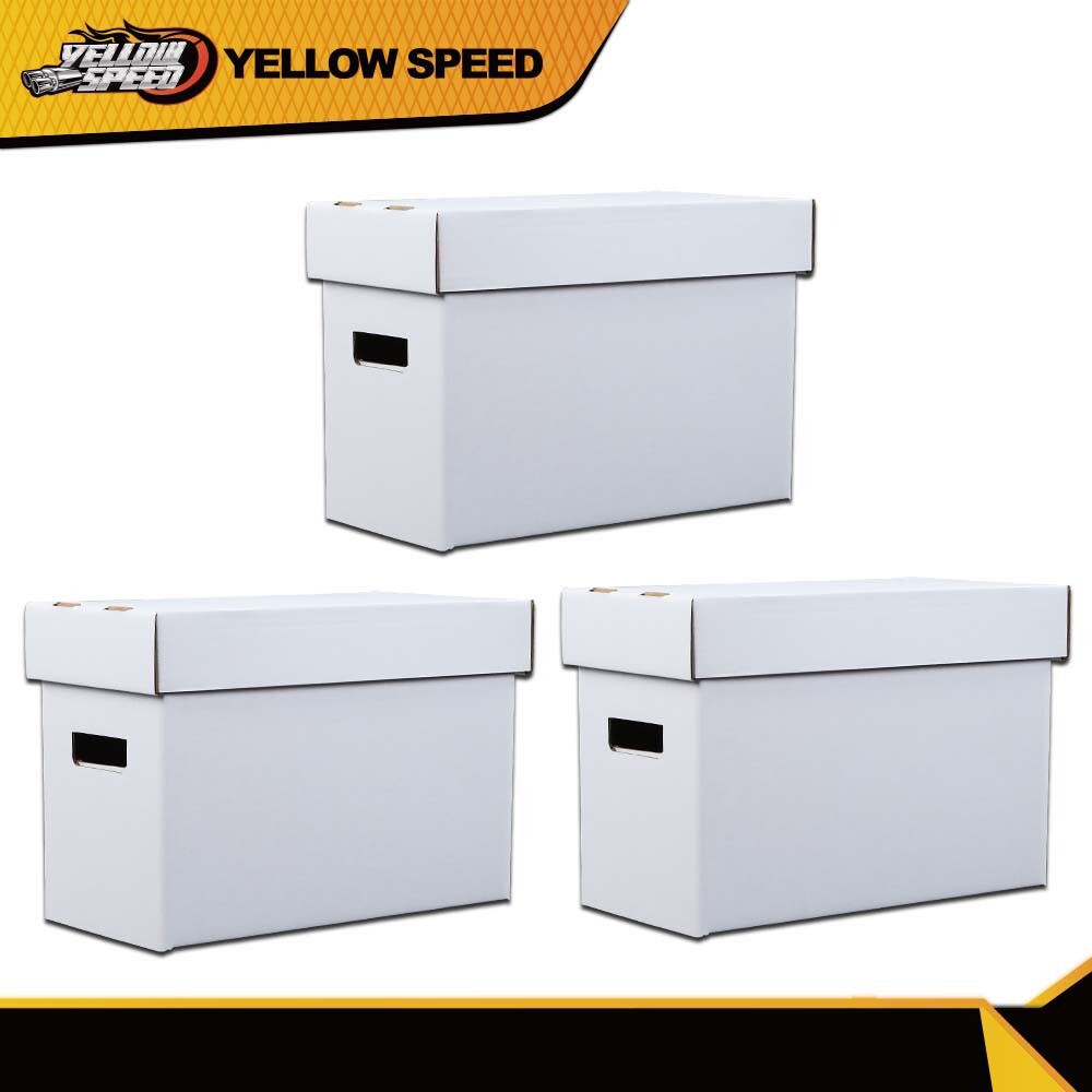 Comic Books Storage Boxes Short Holds 150-175 Stackable Durable Archive 3Pcs