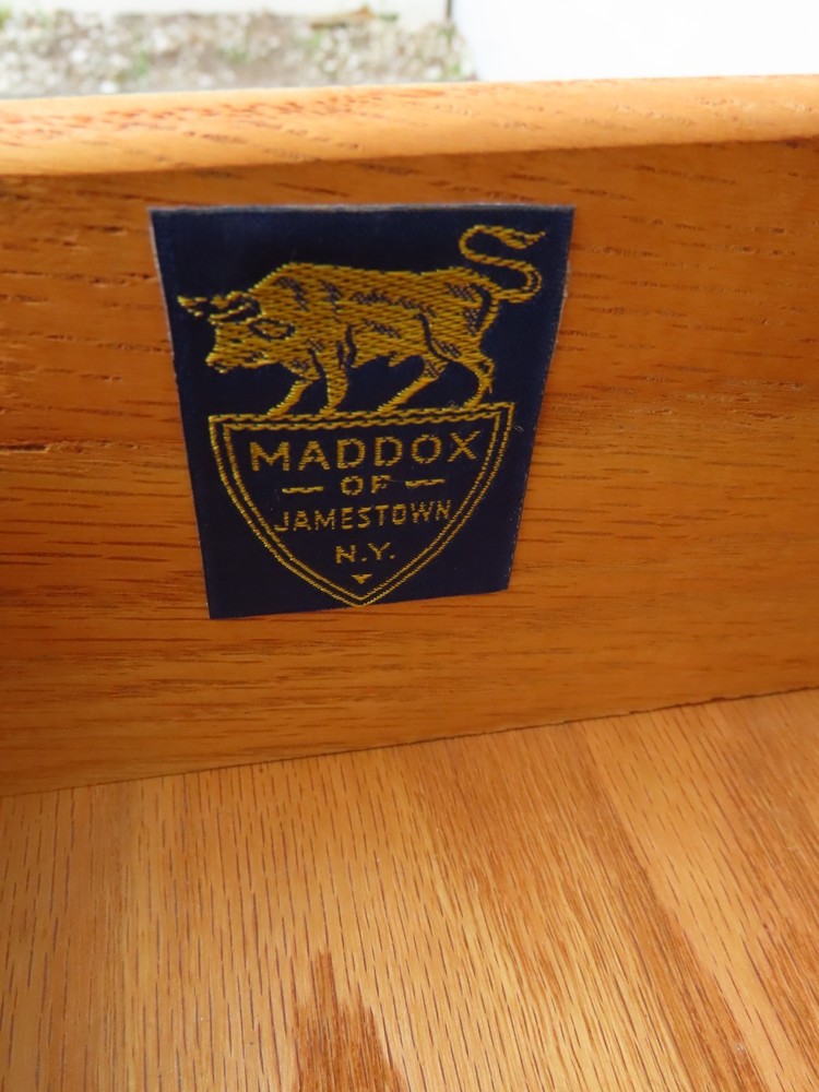 Maddox 1940s Solid Cherry Large Secretary Desk 6393