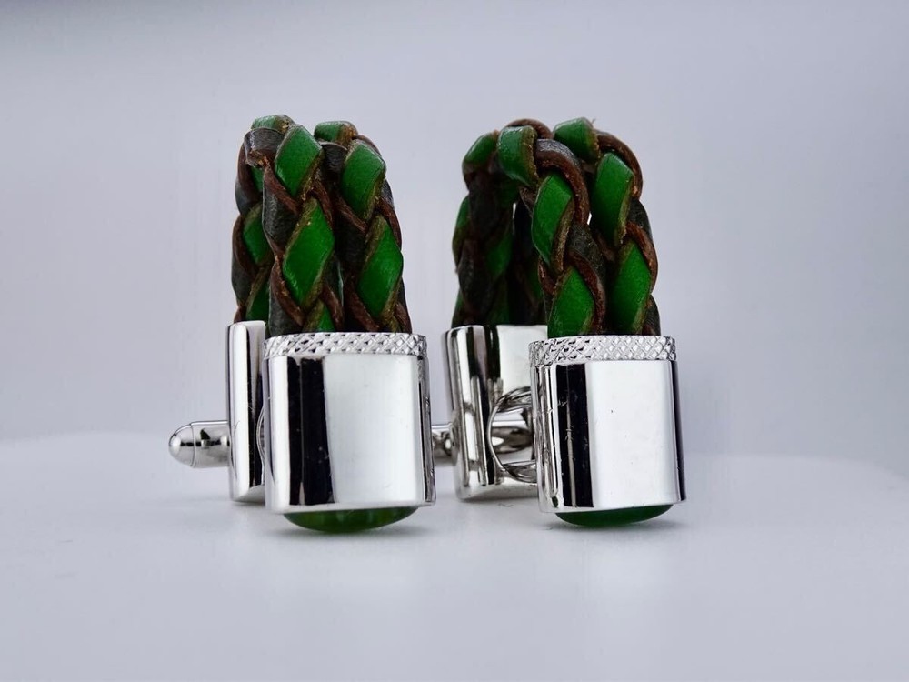 Tateossian Leather Cufflinks 7-2-110