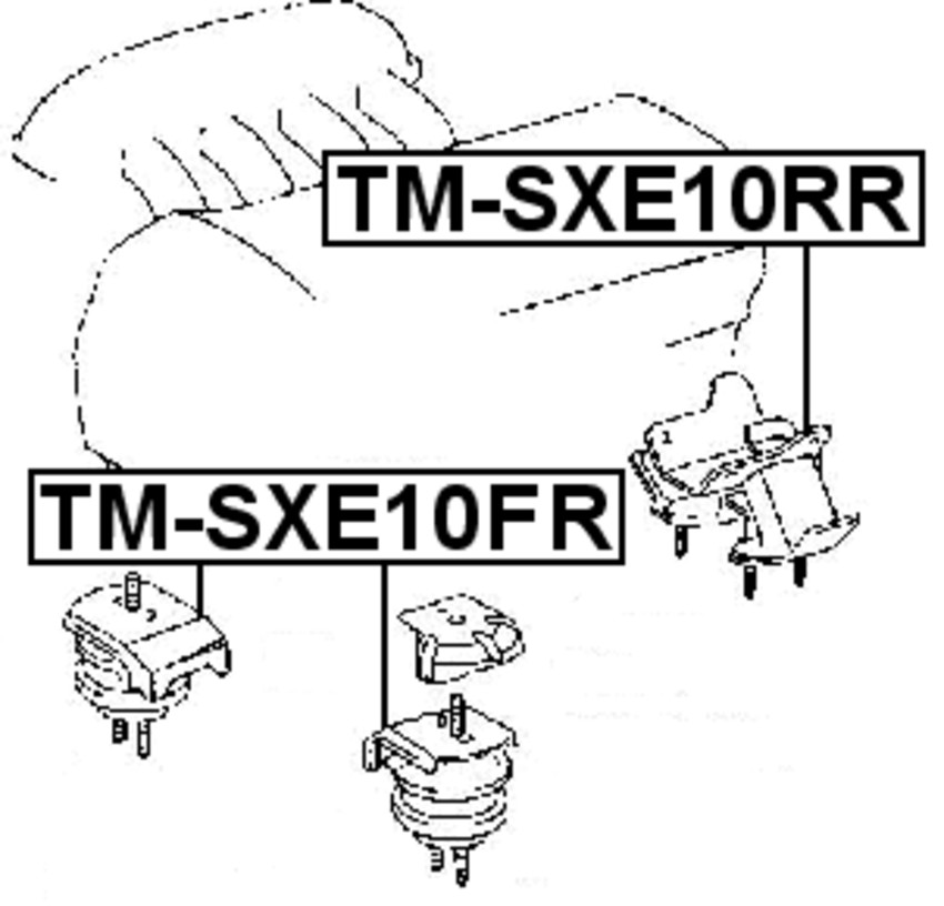 FRONT ENGINE MOUNT (HYDRO) Febest OEM: 12361-74570
