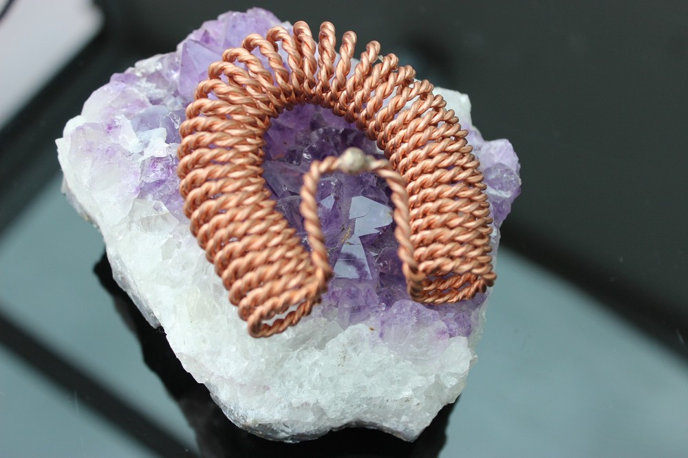 Feedback Loop Tensor Ring Sacred Cubit Bionized Copper EMF 5G Practitioner Tool