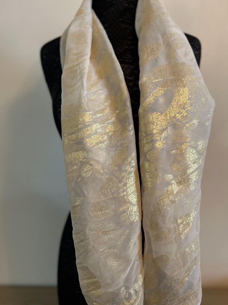 Silk Chiffon Lurex Stole