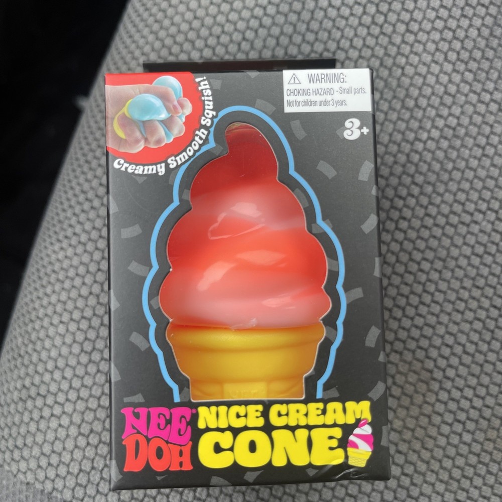 NeeDoh Nice Cream Cone Ice Cream Orange, Ships Today