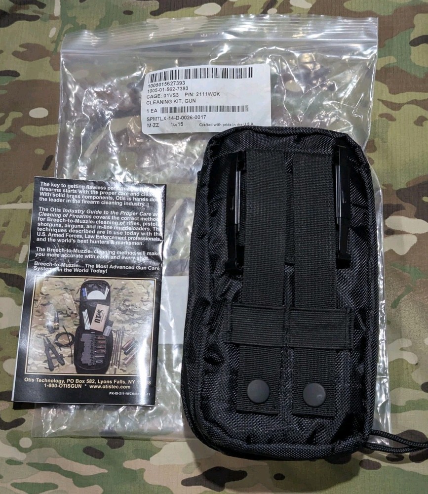 OTIS IMPROVED WEAPONS CLEANING KIT & GERBER MULTI TOOL 5.56, 7.62, 9mm, .45cal
