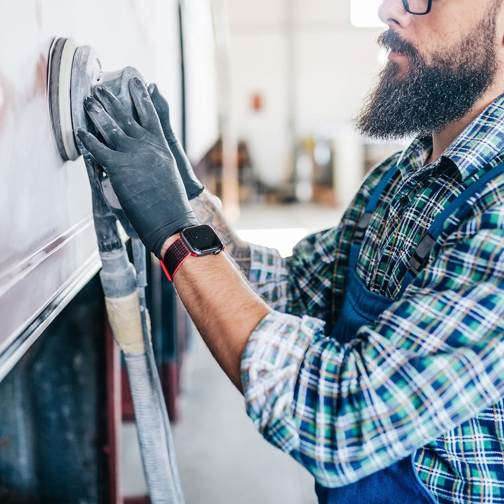 5 inch Orbital Sander Foam Pad 4 PCS, Interface with 8 Medium, Black