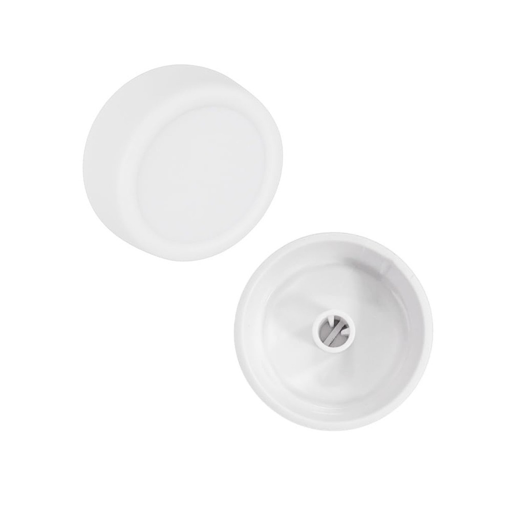 RRKWV Rotary Replacement Dimmer Knobs, White (2) 2