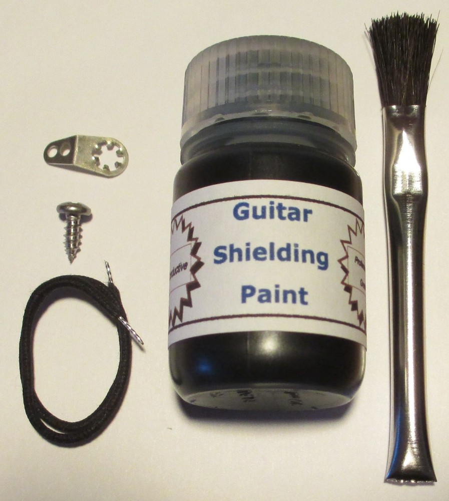 CONDUCTIVE GRAPHITE SHIELDING PAINT - REDUCES GUITAR HUM & BUZZ Professional
