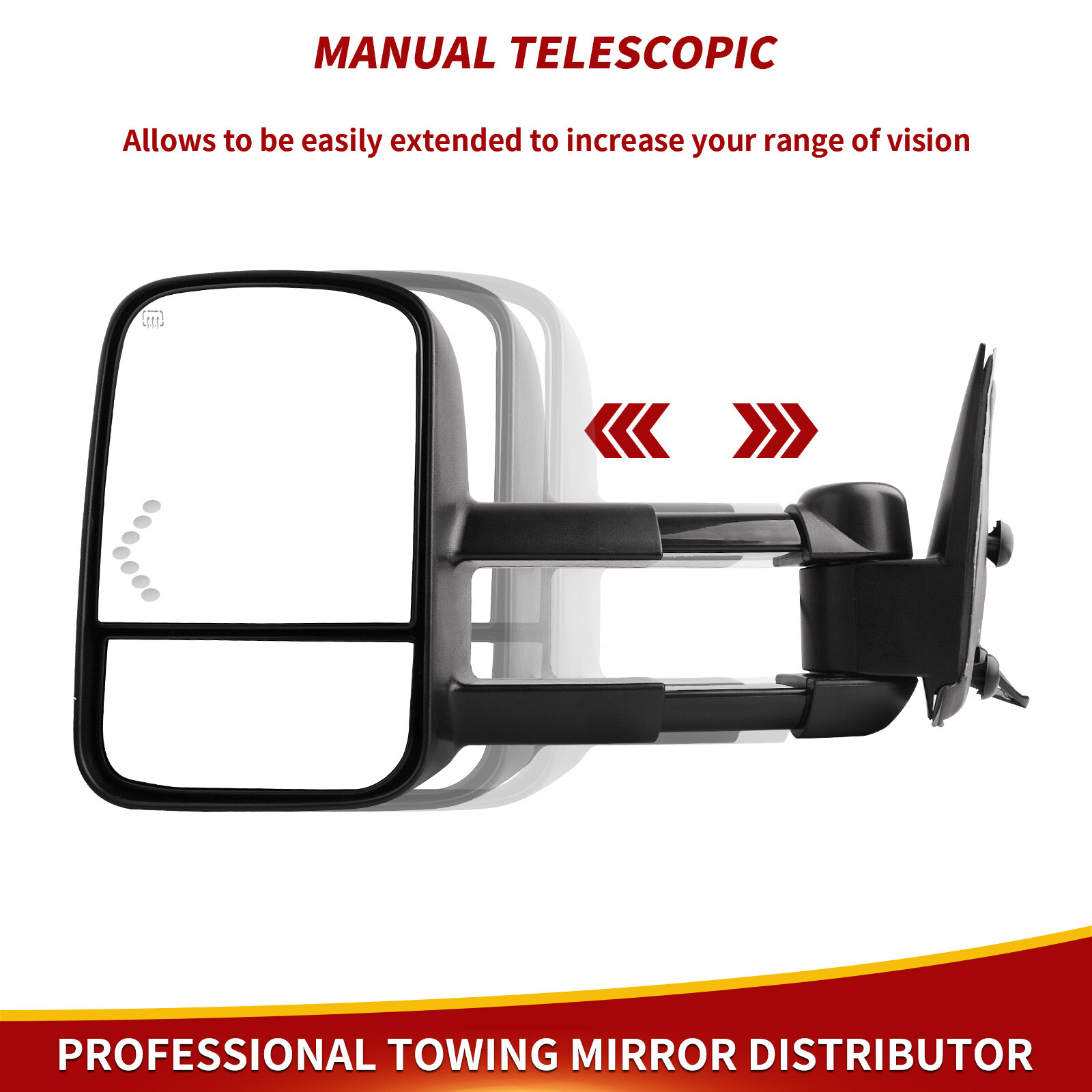 Power Heated Tow Mirrors for 2003-2006 Chevy Silverado Sierra 1500 2500HD 3500HD