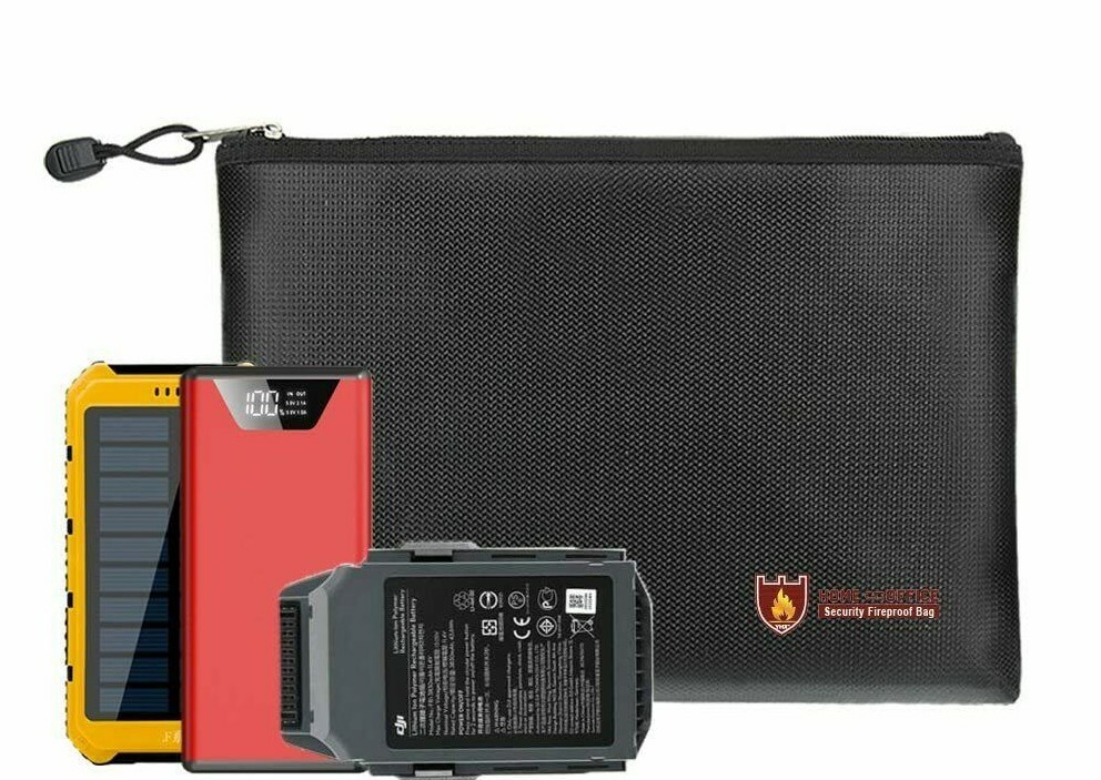 Fireproof Document Bag Waterproof Money Bag Fire Safe Cash Pouch Envelope Holder