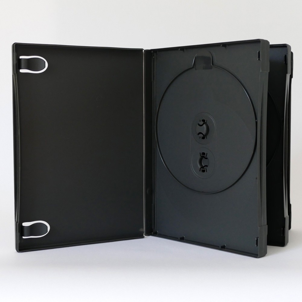 1 Black Multi Five 5 Discs DVD Case CD PC Media Storage 38mm New