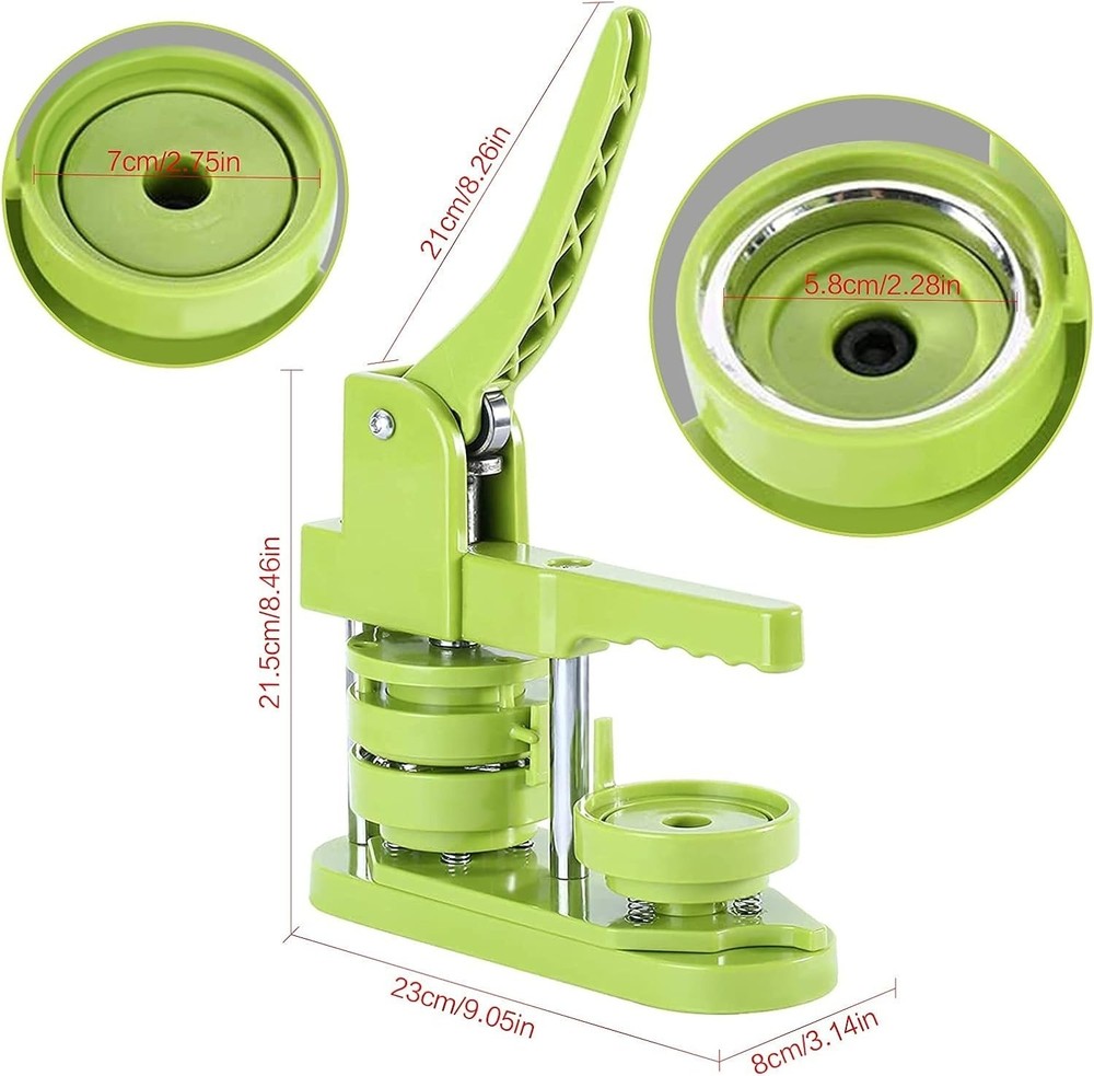 Button Maker Machine 58mm Pin Installation-Free DIY Pin Badge Button Maker ...