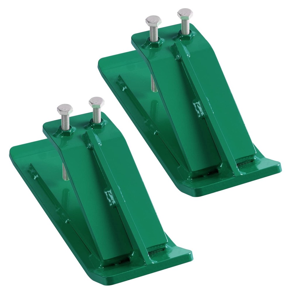 2Pc Tractor Bucket Protector Ski Edge Protector with Double Lock Nuts and Bolts