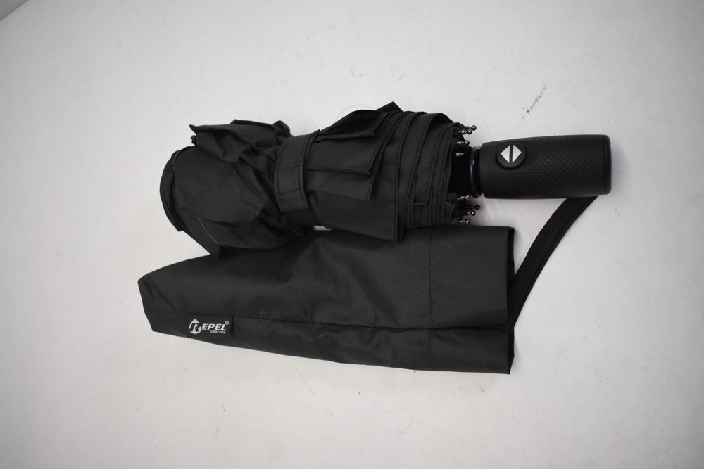 Repel Umbrella Windproof Travel Umbrellas for Rain Black Automatic Open Umbrella